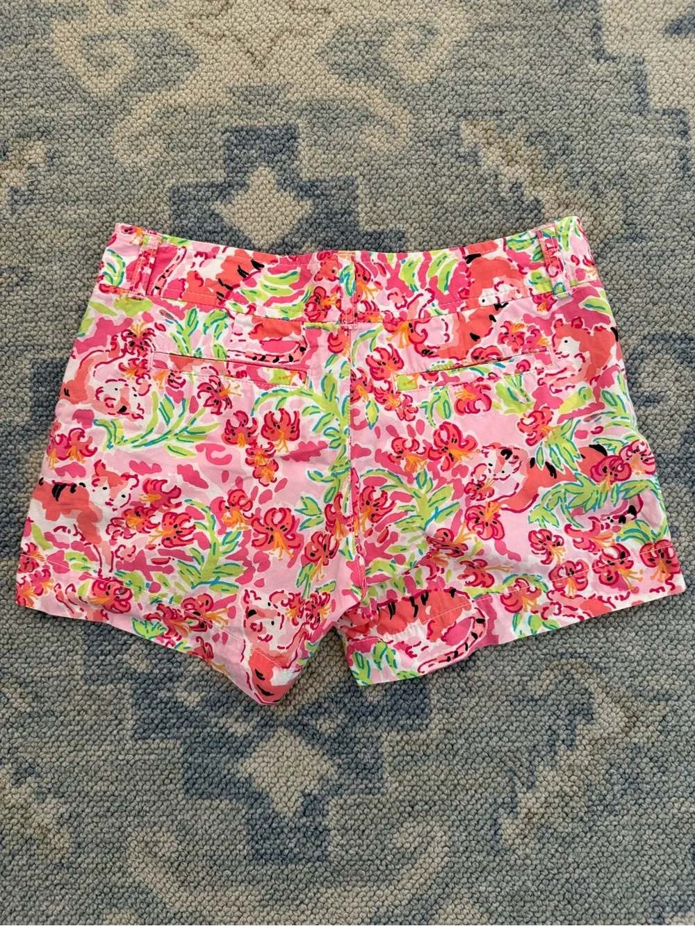 Lilly Pulitzer Pink Floral Print Women's Shorts
